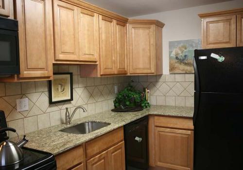 A kitchen at 450 Green apartments for rent in Norristown, PA